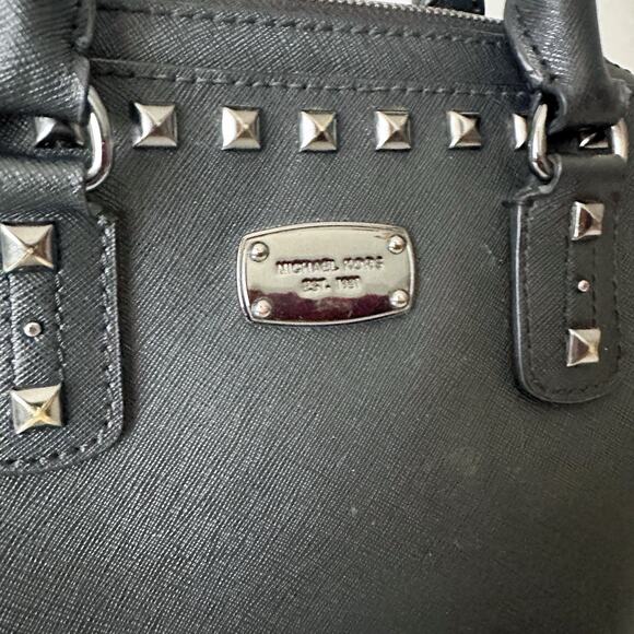 MICHAEL Michael Kors Black Studded Handbag - Picture 5 of 16